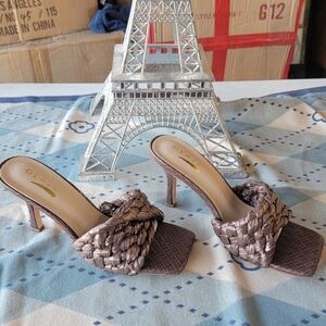 Glaze Women's Braided Heels - Taupe